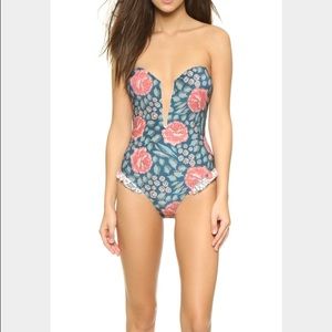 NWOT Beach riot stone cold fox floral one piece