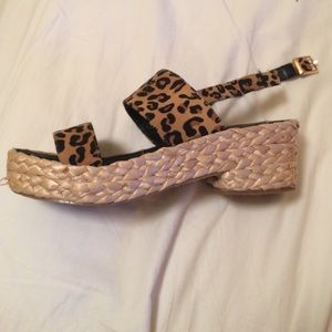 ASOS leopard print sandals