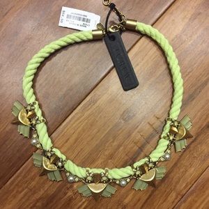 FOR @janetcas Jcrew Green Rope Necklace NWT