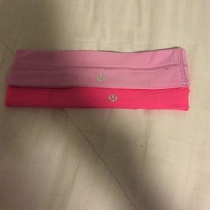 LULULEMON PINK SUPER CUTE HEADBANDS