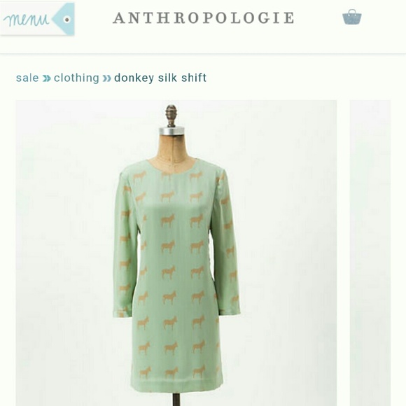 Donkey Silk Shift from Anthropologie