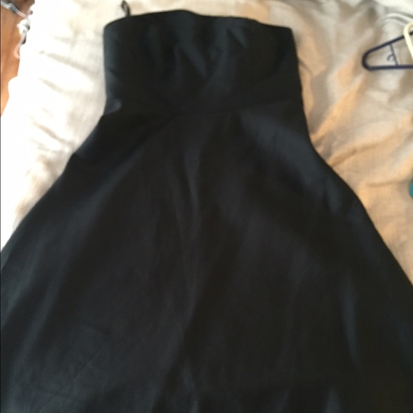 Anne Taylor black strapless cocktail dress