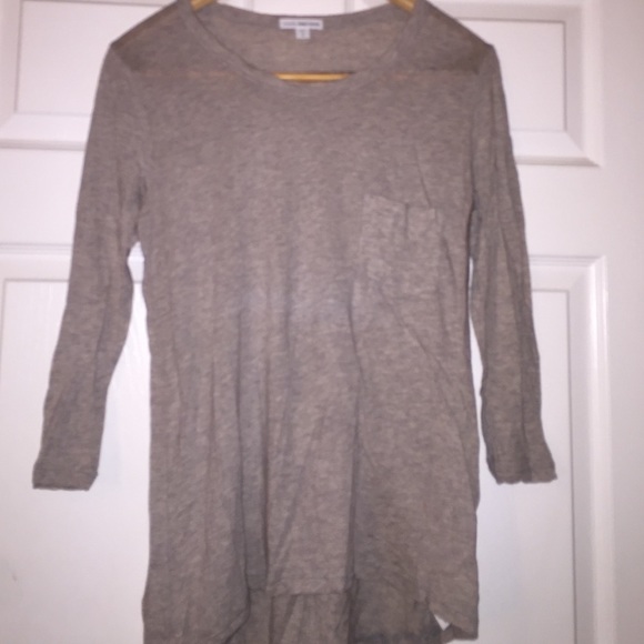 James Perse beige long sleeve tee