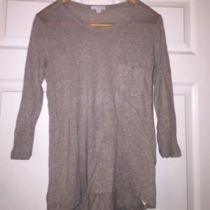 James Perse beige long sleeve tee