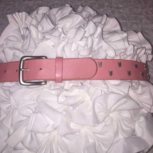PLAYBOY light pink bunny belt