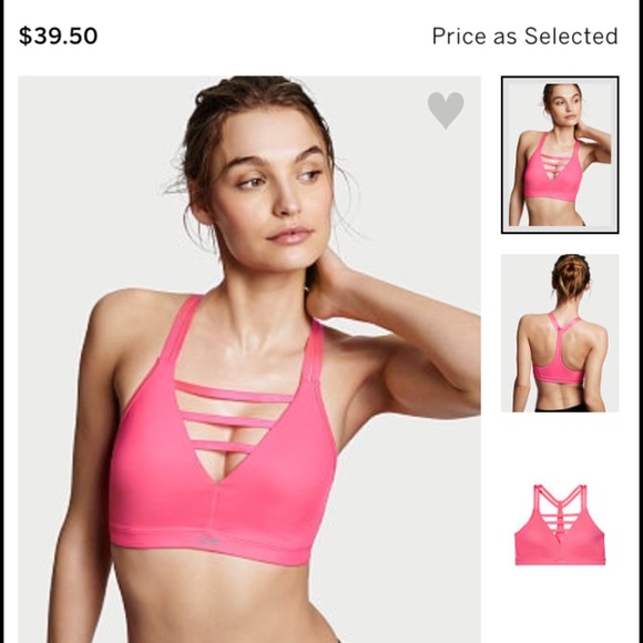 brand new  VS strappy plunge sports bra