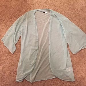 Light blue/green cover-up