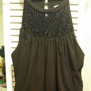 EUC Black sleeveless dress size 14