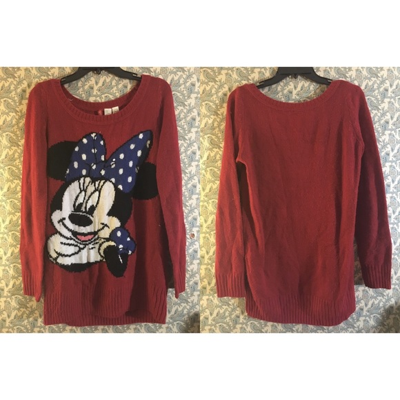 Disney x Divided Minnie Mouse Long Sweater (size 6 - Picture 1 of 4