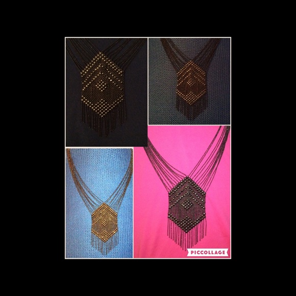 SUNAHARA WOMEN'S LIQUID CHANDELIER NECKLACE - Picture 3 of 4