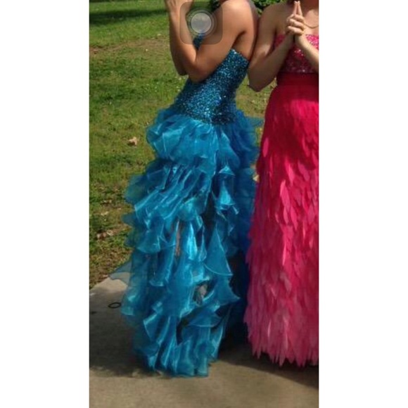 Turquoise prom dress