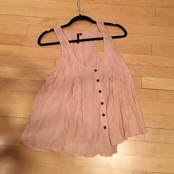 Rose/light pink Flow-y pink crop top tank