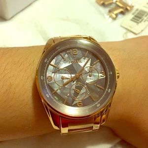 New Fossil Rose Gold BQ1681