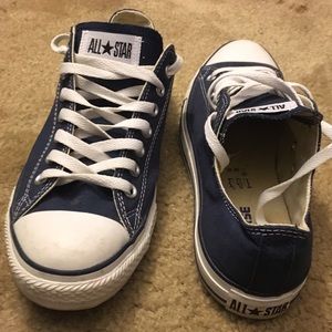 Blue Low Top Converse