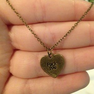 Brandy Melville "fuck you" Necklace
