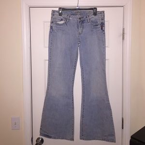 Silver Flare Jeans