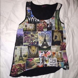 Paris tank top