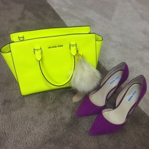 Rare neon MK satchel