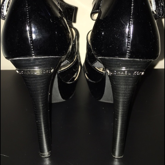 Black Patent Michael Kors Patent Sandal - Picture 3 of 3