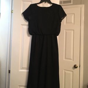 Vintage Perfect Black Maxi Dress