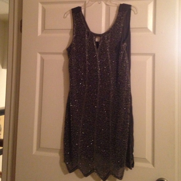 Romeo and Juliet beaded cocktail dress.