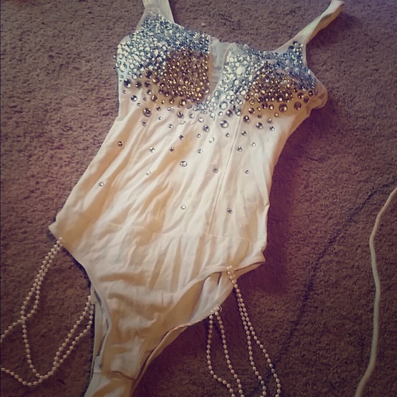White Rave one piece / leotard