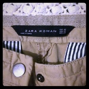 Authentic Zara Womens Skinny Khaki Color Pants
