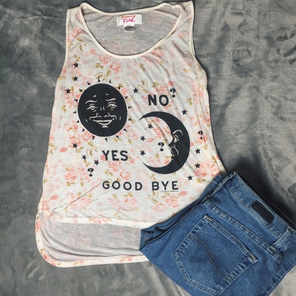 floral graphic tank