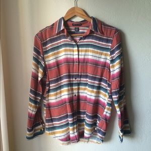 American Living striped button-up size medium