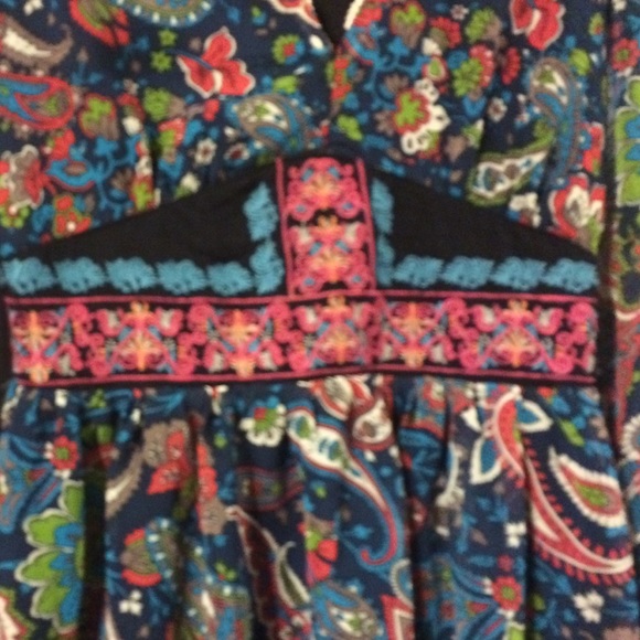 Long sleeve dress with sheer sleeves and belt - Picture 3 of 3