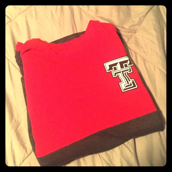 Texas tech campus long Crew shirt 🙂