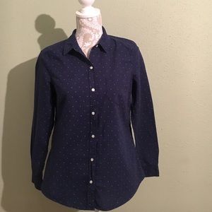 Polka dot button up