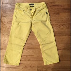 Yellow Silver Capri Sz 28W
