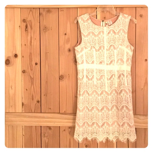 Pretty cream lace dress