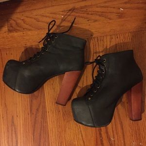 Jeffrey Campbell Lita in Distressed Black