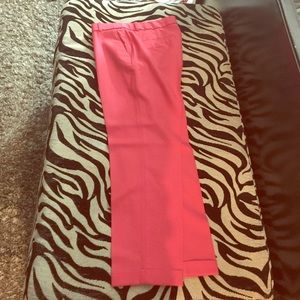 Coral J.Crew Cafe Capri pants