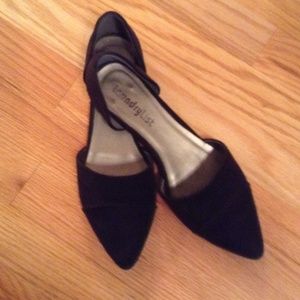 Black Material Shoes