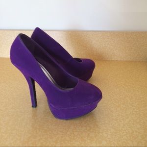 5" purple heels