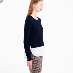 J crew blue sweater