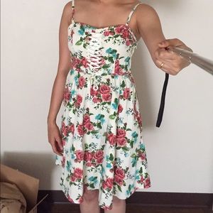 Floral knee length dress