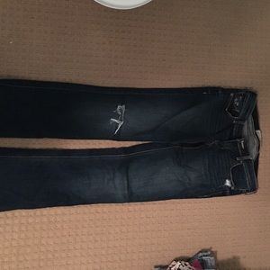 Hollister boot cut jeans.