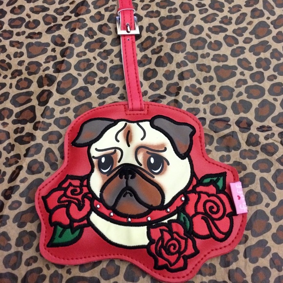 Fluff Pug Bag Tag