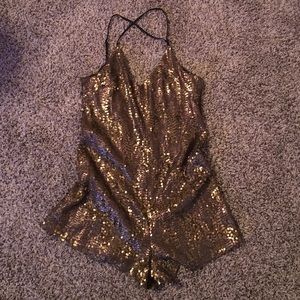 ASTR Sequin romper