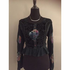 Vintage Boho Long Sleeve Blouse