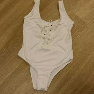 Nwot white one piece bikini