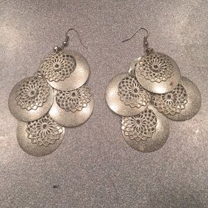Mudd Silver Disc Earrings