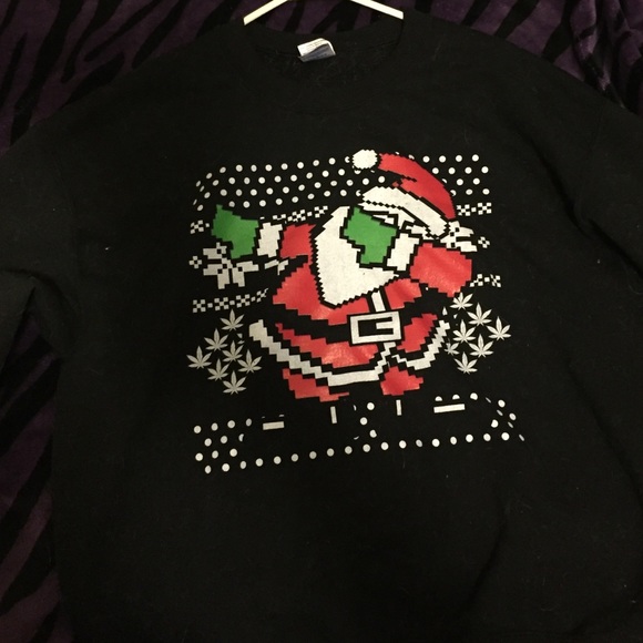 Dabbing Santa crew neck