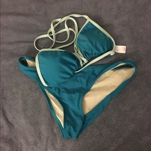 teal bikini