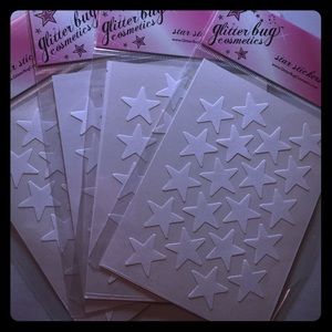 GLITTERBUG glitter star stickers cheerleading
