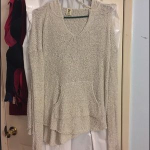 pull over sweater with hood